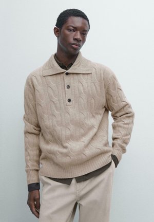 CABLE  - Maglione - light brown