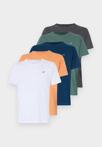 Hollister Co. Icon Crew T-Shirt 5-Pack - Osnovna majica kratkih rukava - multi coloured