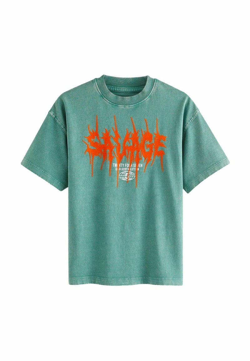 Next GRAPHIC  - Camiseta estampada - green washed