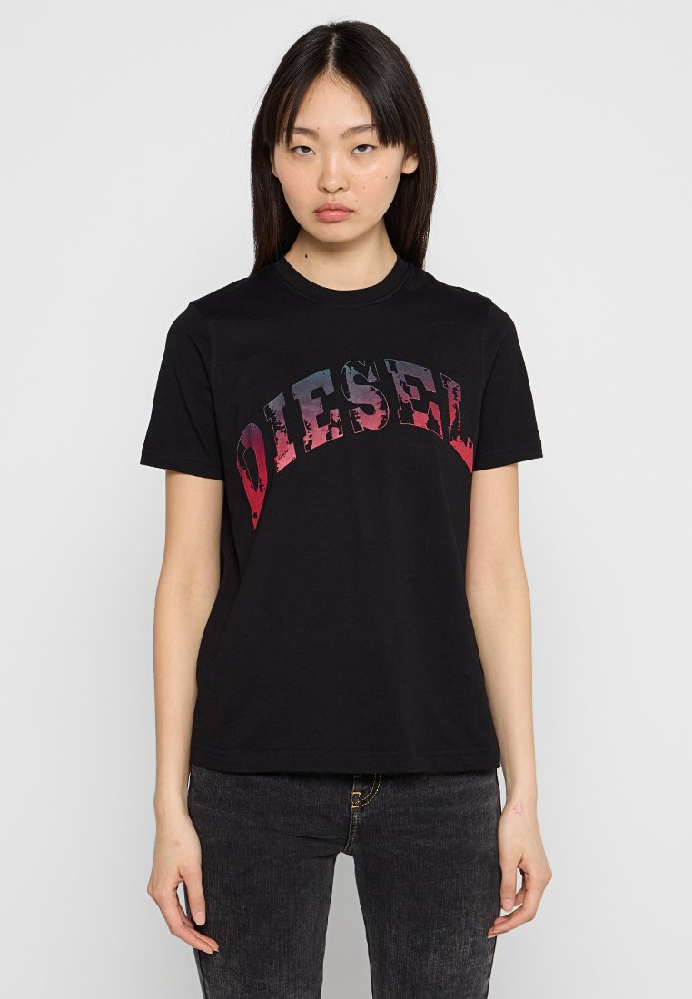 Diesel T-shirt print zwart Diesel T-shirt print zwart