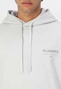 AllSaints UNDERGROUND HOODY - Felpa con cappuccio - pearl grey