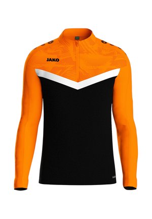 JAKO TEAMSPORT - ICONIC HALFZIP - Langarmshirt - schwarzorange