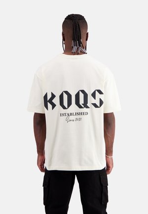 ESSENTIAL TEE - Print T-shirt - whitecap gray