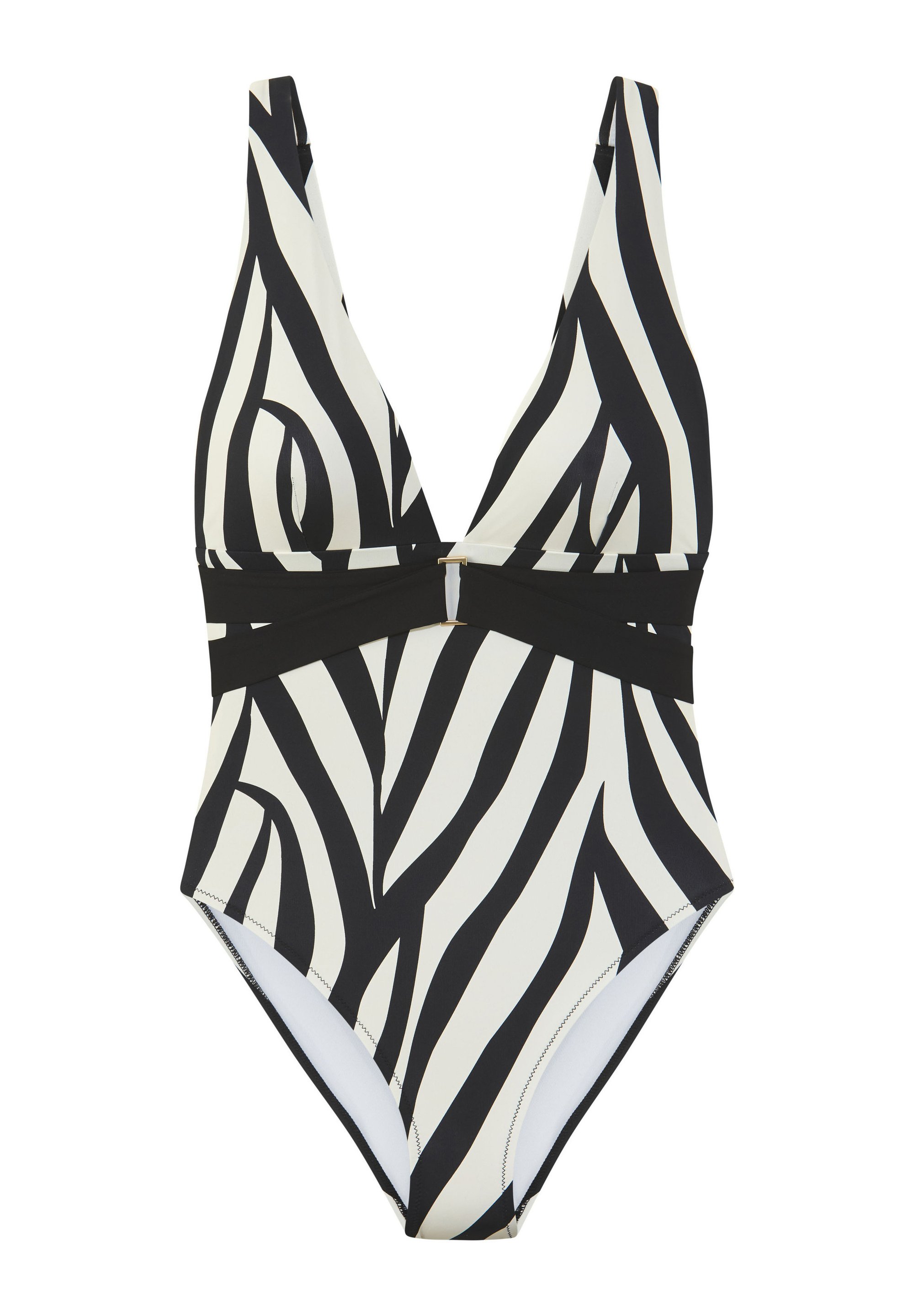 French Connection Swimsuit schwarz/creme/black Zalando