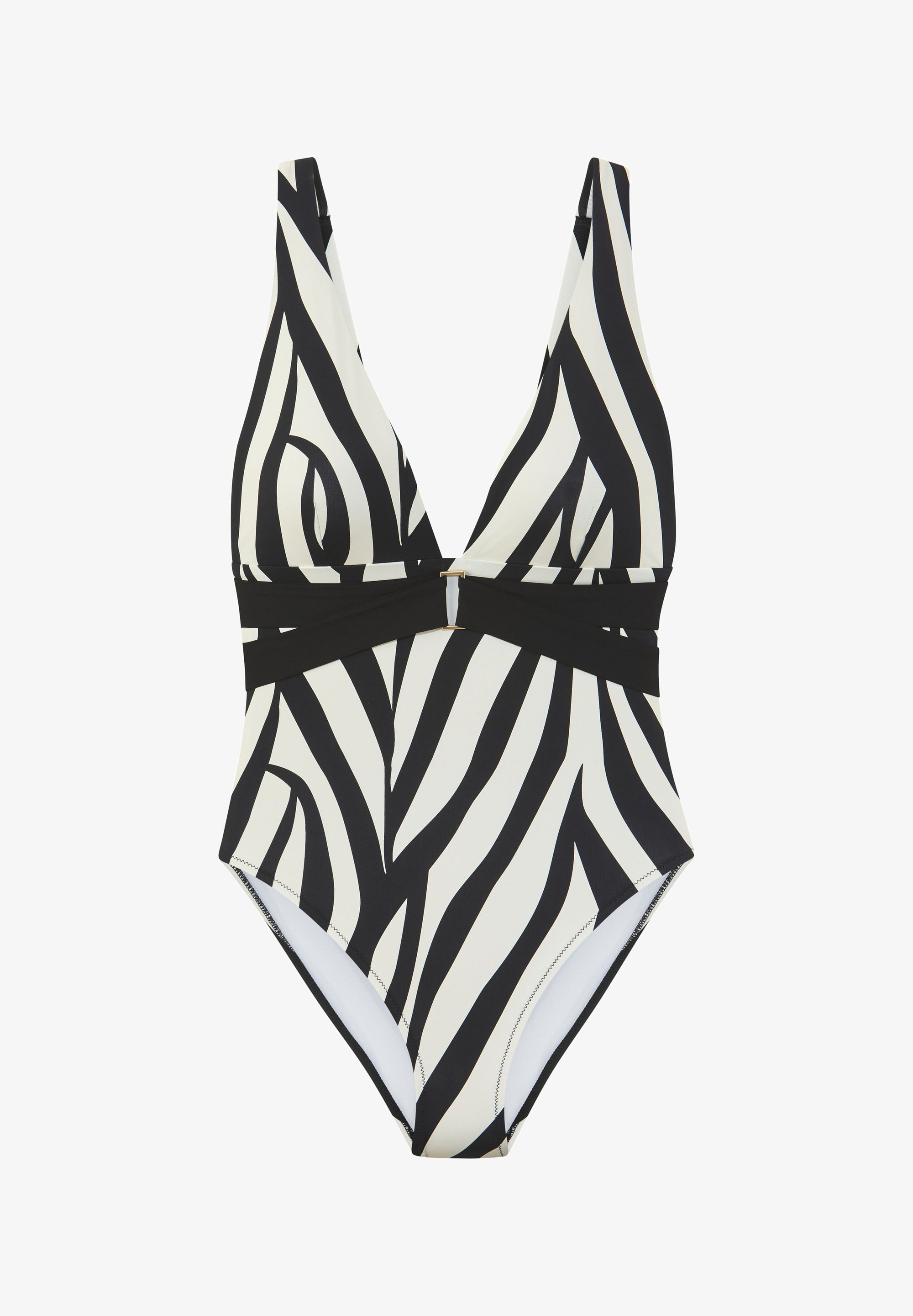 French Connection Swimsuit schwarz/creme/black Zalando