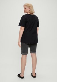 Triangle AUS SEERSUCKER - Blusa - schwarz