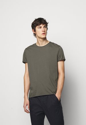 ROLL NECK TEE - Jednoduché triko - green grey