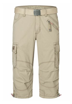 TIMEZONE, MIT GÜRTEL UND MEHRFACHTASCHE - Shorts - beige
