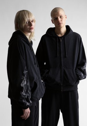 Wasted Paris BLAZING BOXY ZIP HOODIE UNISEX - Užtrauktuku užsegamas treningas - faded black
