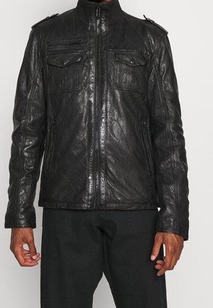 Lederjacke - black