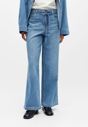 OBJROSIE - Wide Leg - light blue denim