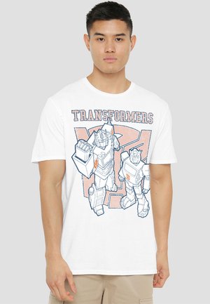 TRANSFORMERS GENERATIONS COLLEGIATE BUMBLEBEE AND OPTIMUS - Print T-shirt - white