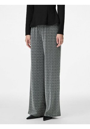 WIDE LEG  - Pantalon classique - black