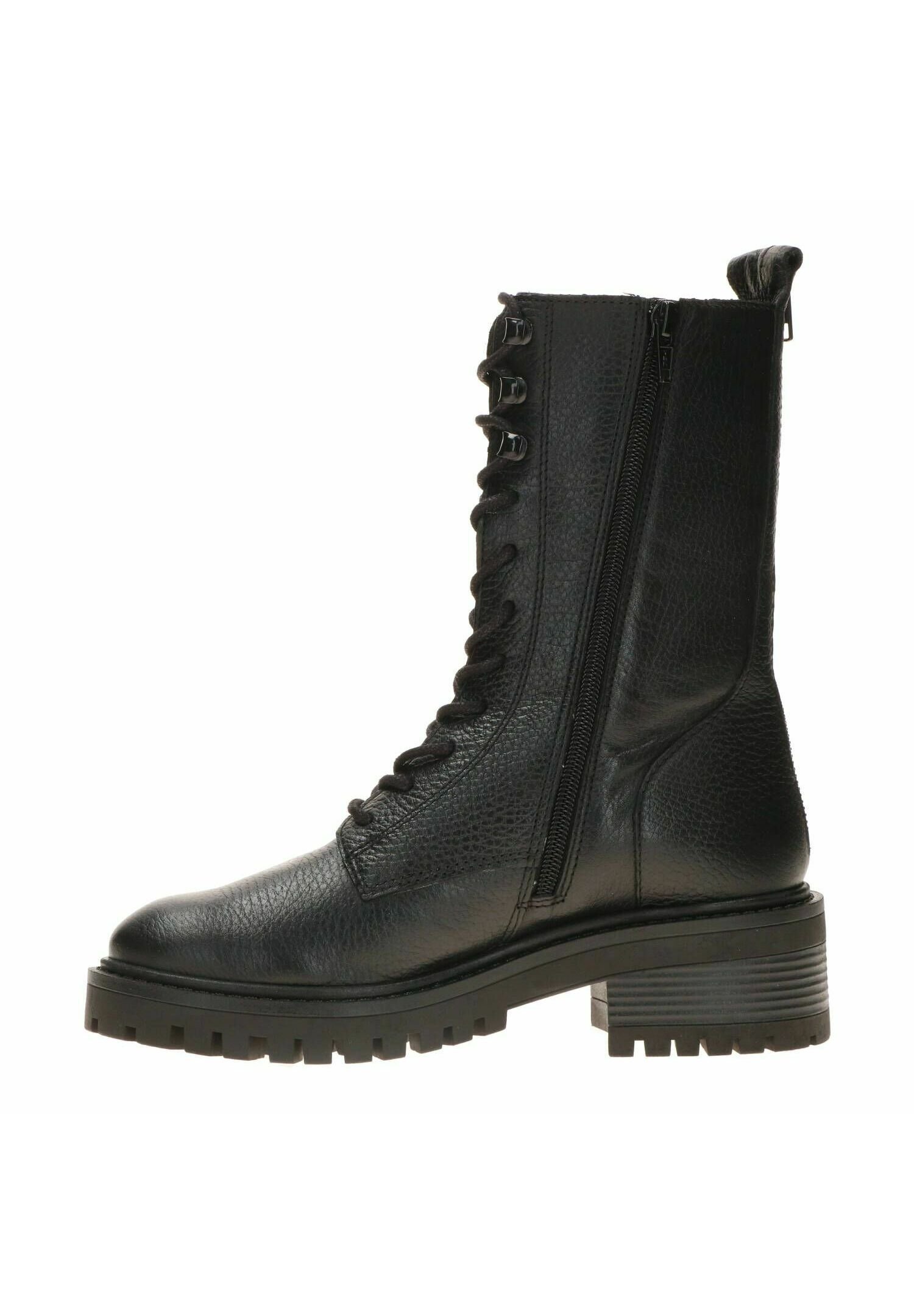 PS POELMAN KLARA - Veterlaarzen - black/Zwart - Zalando.nl