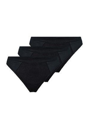 3-PACK SOFT STRING  - G-strenge - black