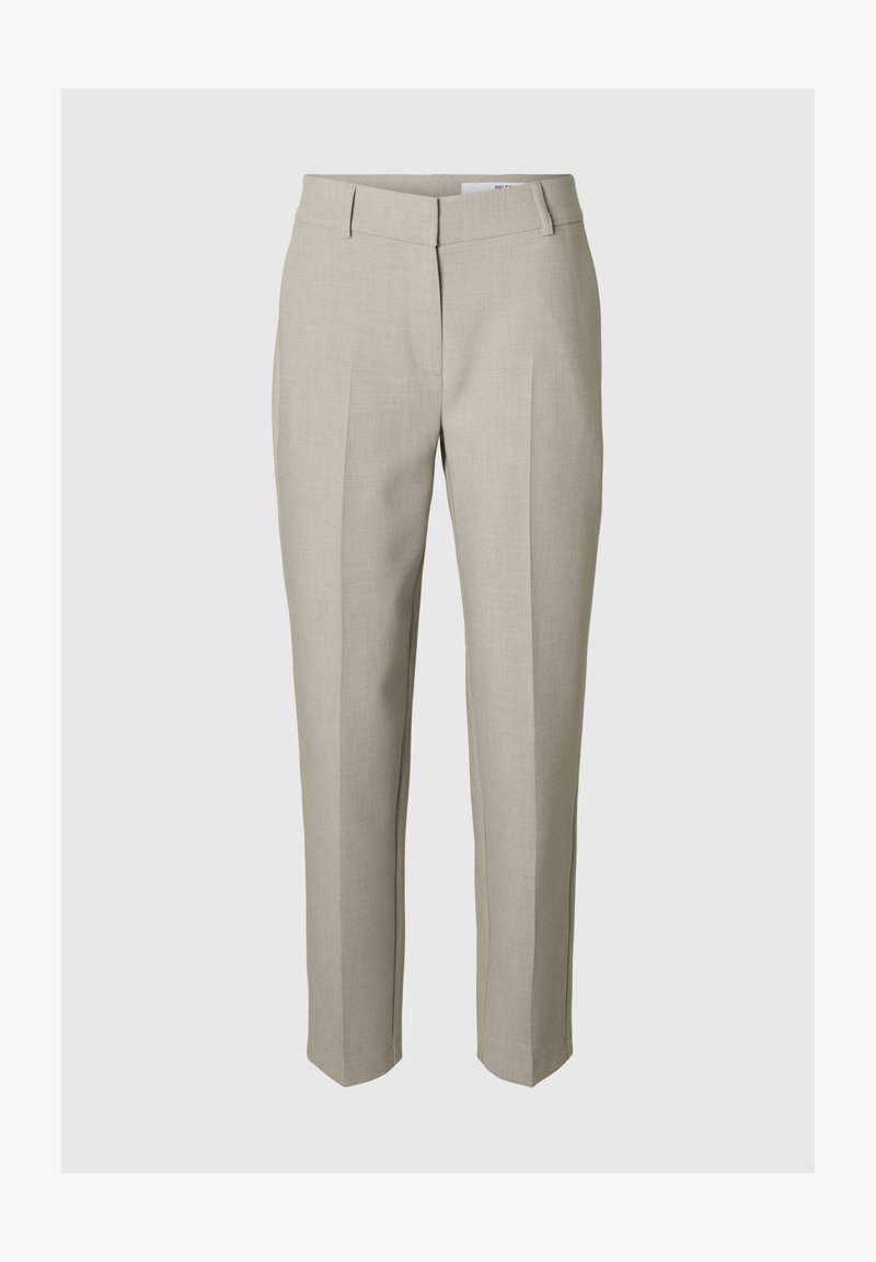 Selected SLWRITA RIA MW CROPPED PANT MEL NOOS Chinos Island Fossil selected-slwrita-ria-mw-cropped-pant-mel-noos-chinos-island-fossil
