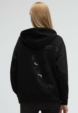 Zip-up sweatshirt - black