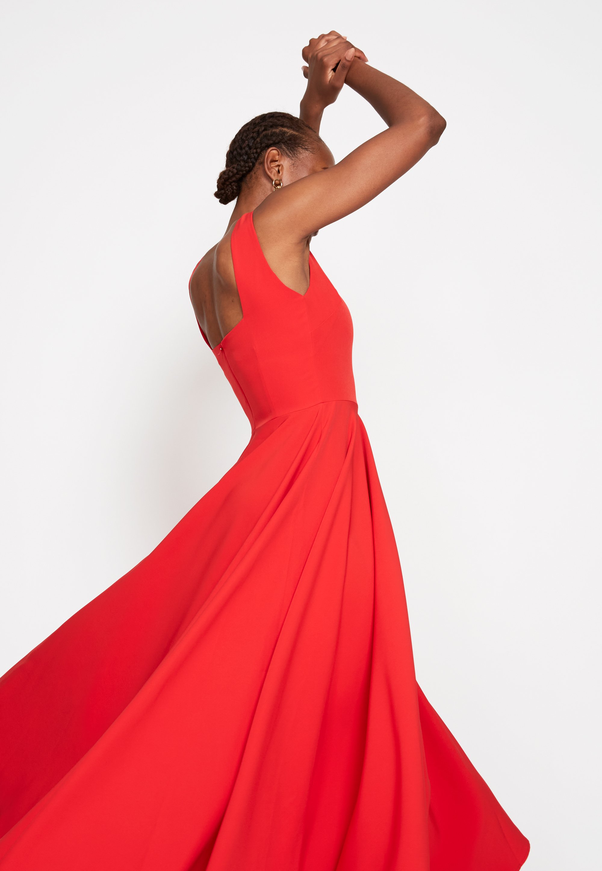 True Violet SQUARE NECK SKATER - Vestido largo - red/rojo - Zalando.es