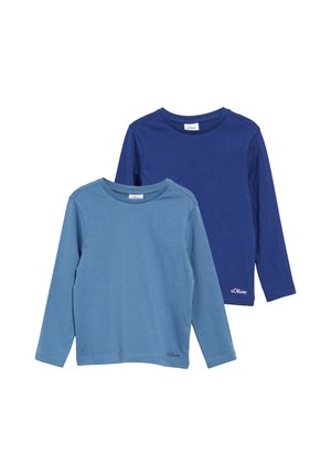 s.Oliver, T-SHIRT 2 PACK - Long sleeved top - royalblau