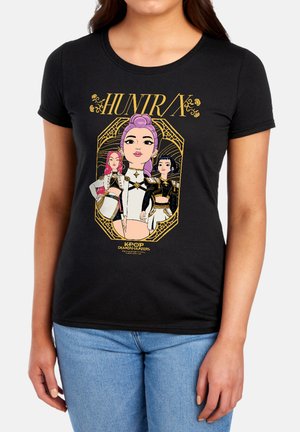 NETFLIX, KPOP DEMON HUNTERS HUNTRIX GOLDEN FRAME - T-Shirt print - black