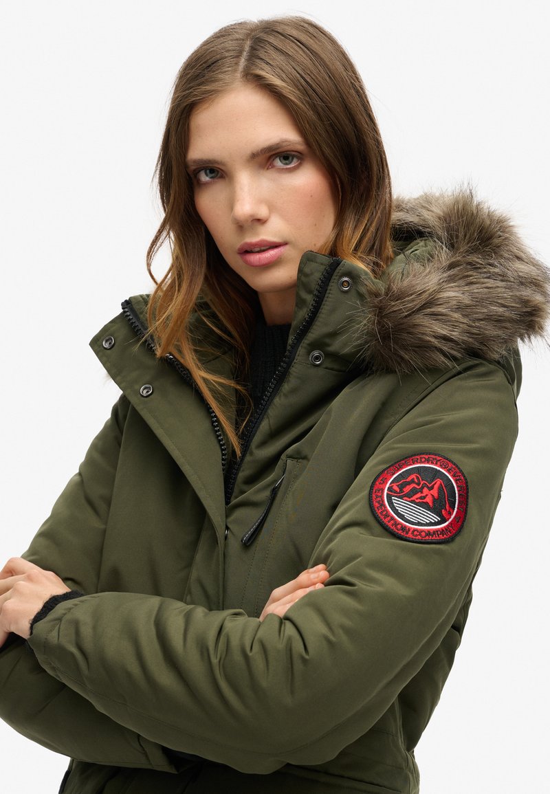 Khaki Damen Army Parka Zalando Superdry Parka Damen Oliv Superdry