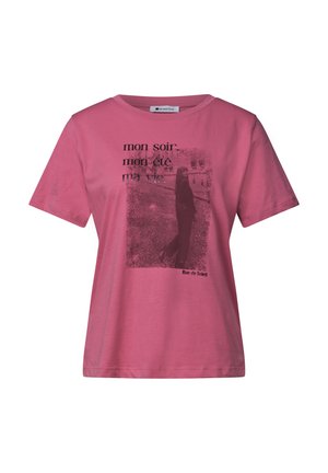 Street One, T-SHIRT MIT RUNDHALS UND FOTOPRINT - T-shirt imprimé - blush berry