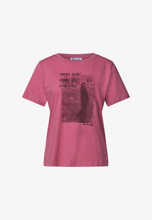 Street One, T-SHIRT MIT RUNDHALS UND FOTOPRINT - Camiseta estampada - blush berry