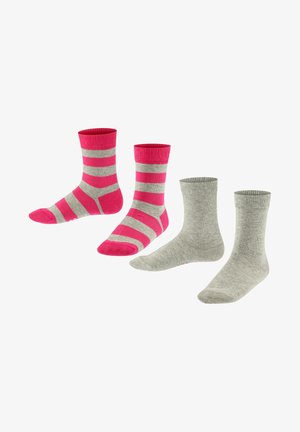 FALKE Dames Sokken Happy Multipack W So katoen eenkleurig 6 paar, Grijs Light Grey Melange 3390, 35-38 FALKE Dames Sokken Happy Multipack W So katoen eenkleurig 6 paar, Grijs Light Grey Melange 3390, 35-38