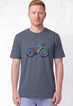 watapparel, FAHRRAD BY NIGHT UNISEX - T-Shirt print - blue grey