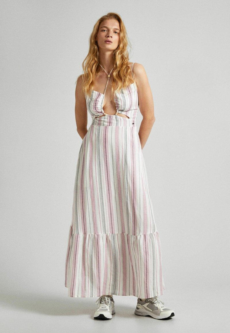 Pepe Jeans Maxi-jurk wit
