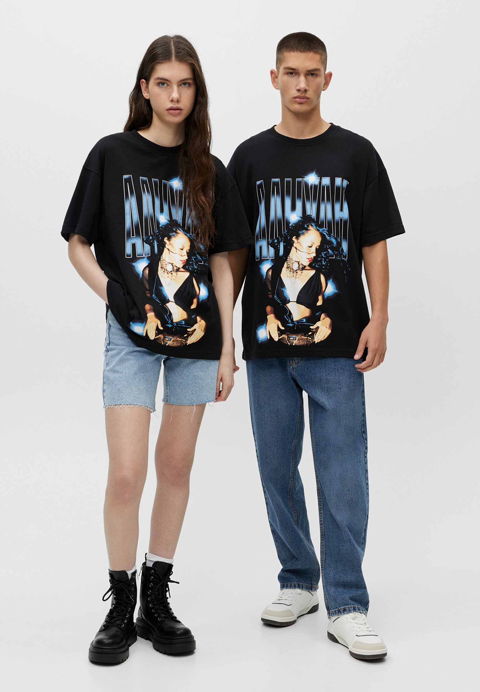 pull and bear aaliyah t shirt