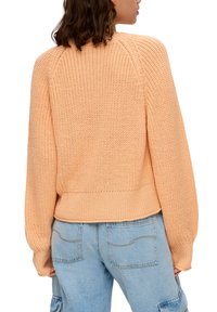 QS MIT ELEMENTEN - Strickpullover - brown