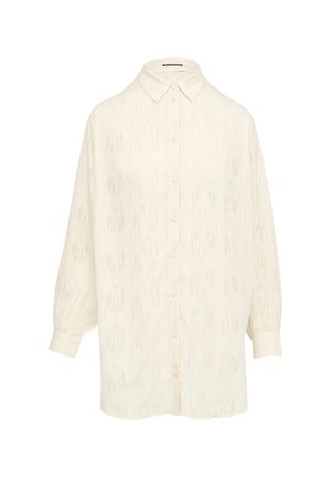 QS, LEICHT TRANSPARENTE GLANZEFFEKTEN - Camicia - beige