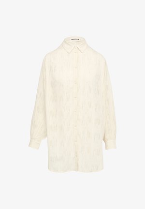 QS, LEICHT TRANSPARENTE GLANZEFFEKTEN - Camicia - beige
