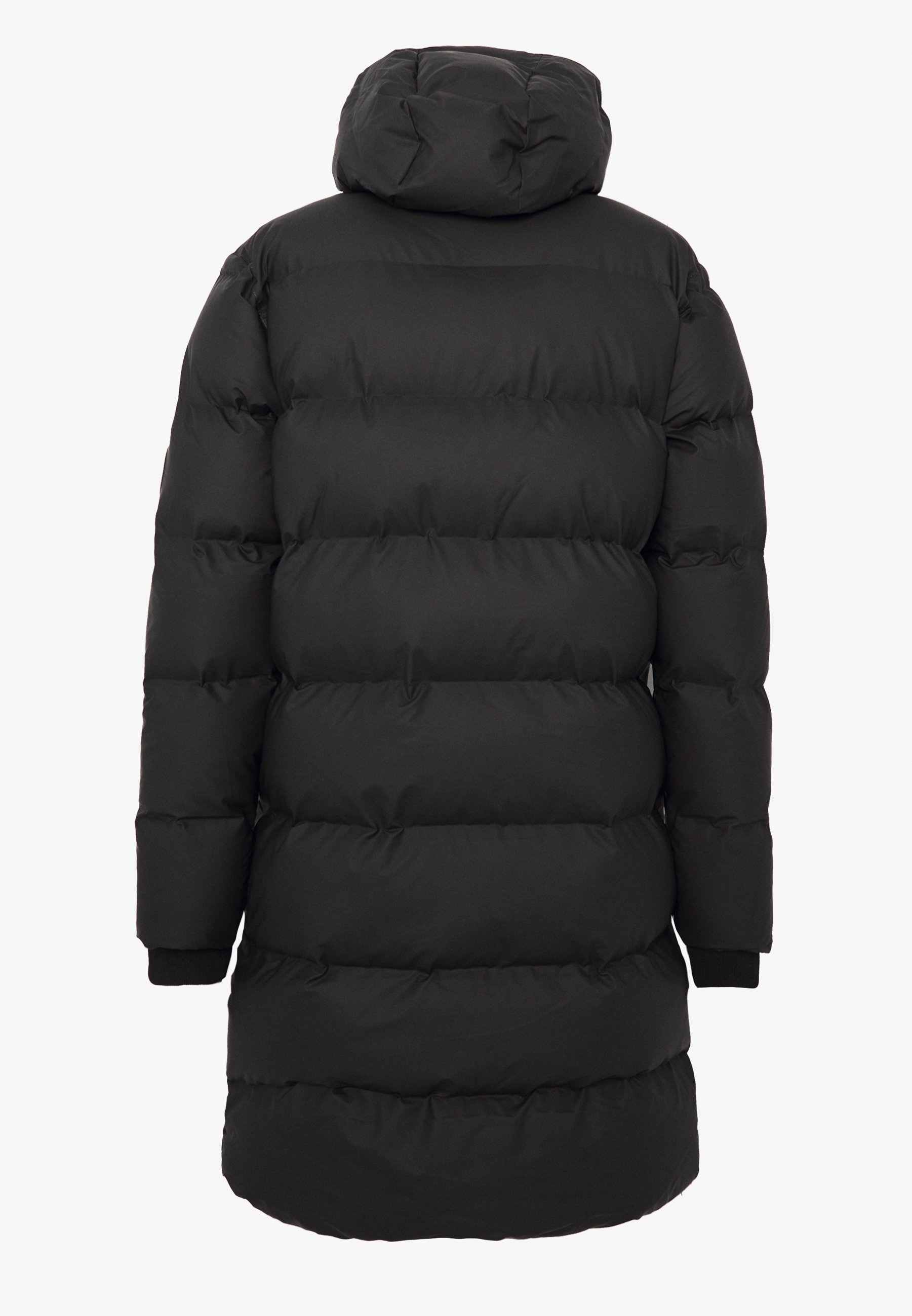 Rains LONG PUFFER JACKET Vinterkåpe frakk blacksvart Svarte G Star Jakker | Dame | Ny jakke på nett hos Zalando