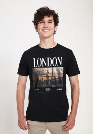 Henry Tiger, NEXT STOP LONDON - T-Shirt print - black