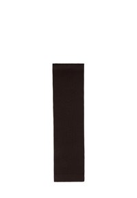 Dunkelbraune, knielange Beinwärmer aus einem strukturierten Strickstoff, mit einem gerippten Muster und einem elastischen oberen Rand für eine gute Passform.
