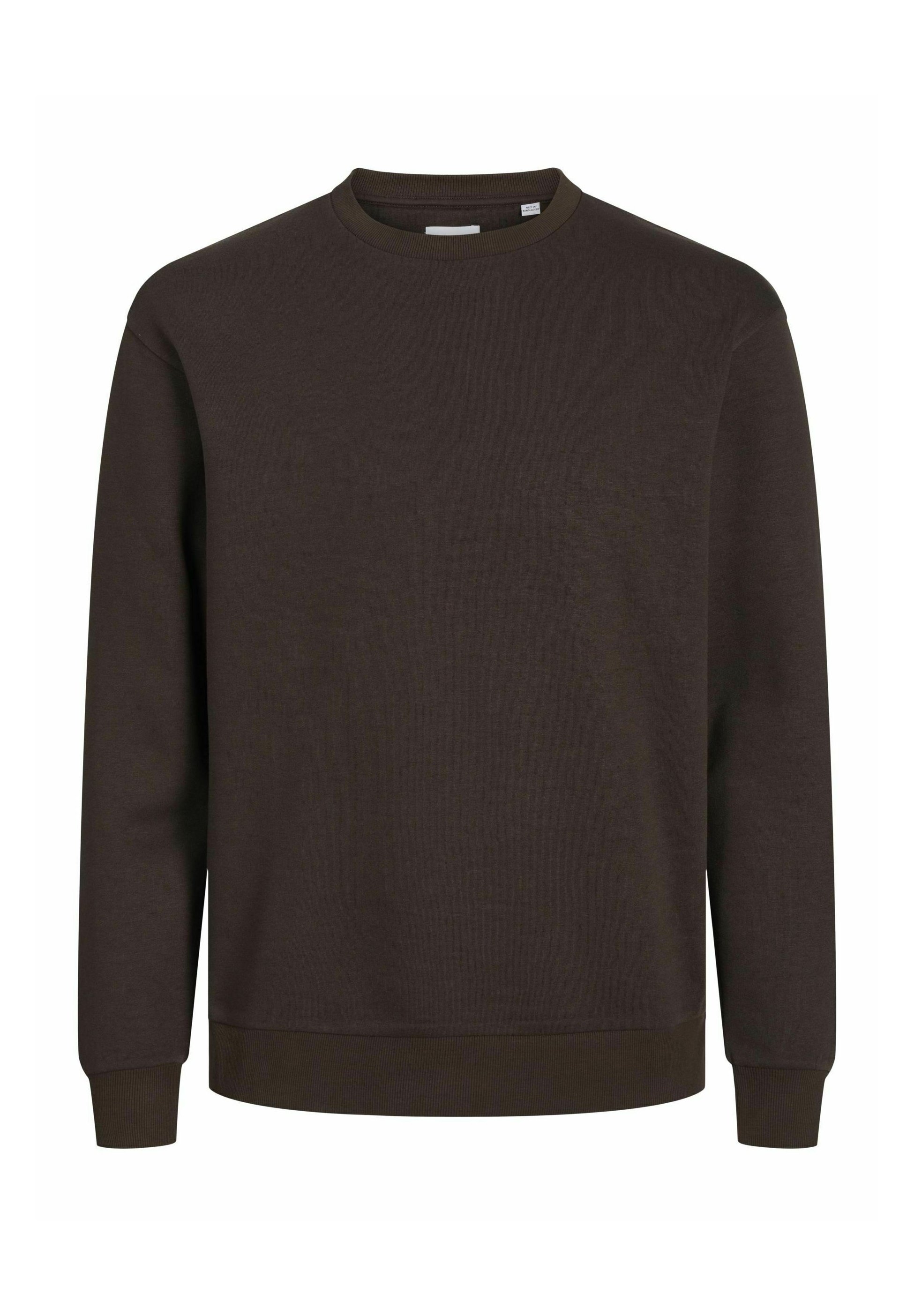 Jack & Jones JJEBRADLEY CREW - Sweatshirt - mulch/dark brown