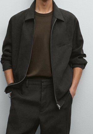 Summer jacket - mottled dark brown