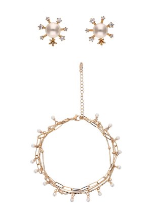 SET - Oorbellen - rose gold white