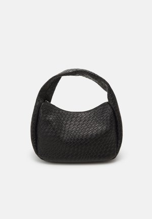 PCSANNA BRAIDED SHOULDER BAG - Torbica - black