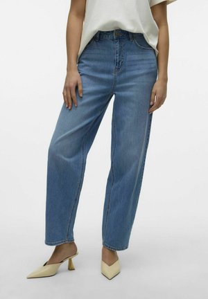 Wide leg - medium blue denim