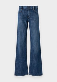 Unselected, dark blue denim 