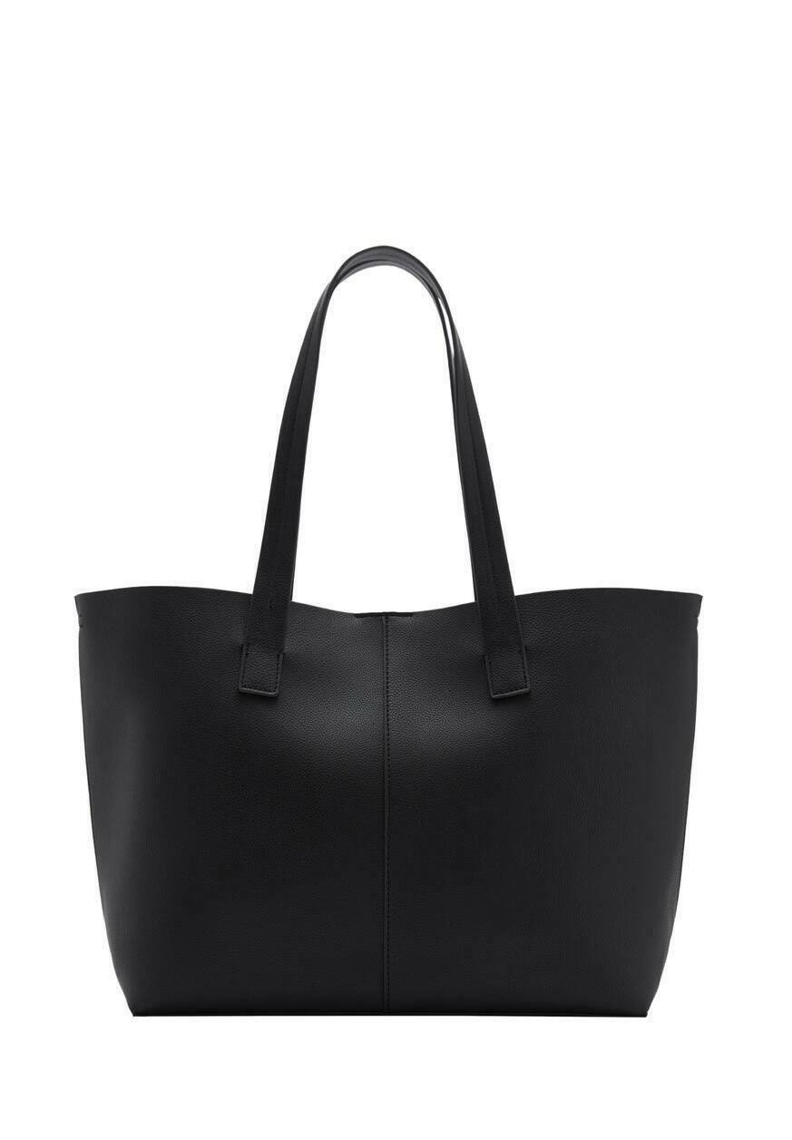 Mango Shopping Bag black/schwarz Zalando