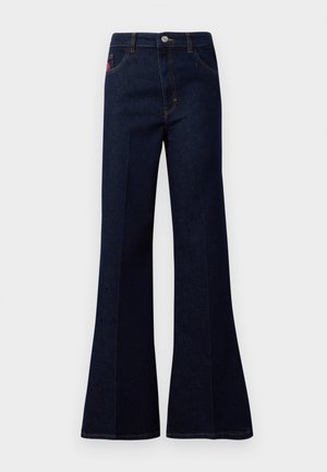 NILEA - Bootcut jeans - dark-blue denim