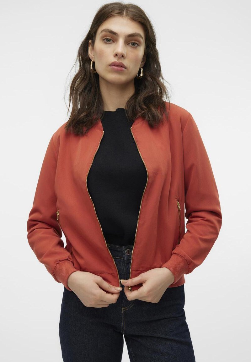 Vero Moda VMSUMMER - Bomber stiliaus striukė - tandoori spice/gold-coloured