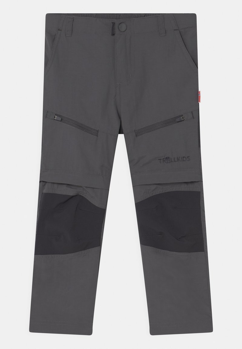 TrollKids - NORDFJORD ZIP OFF PANTS UNISEX - Outdoorbroeken - anthracite, Vergroten