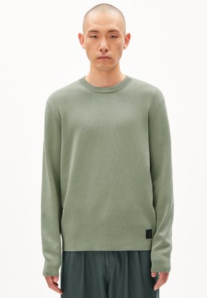 Strickpullover - grey green