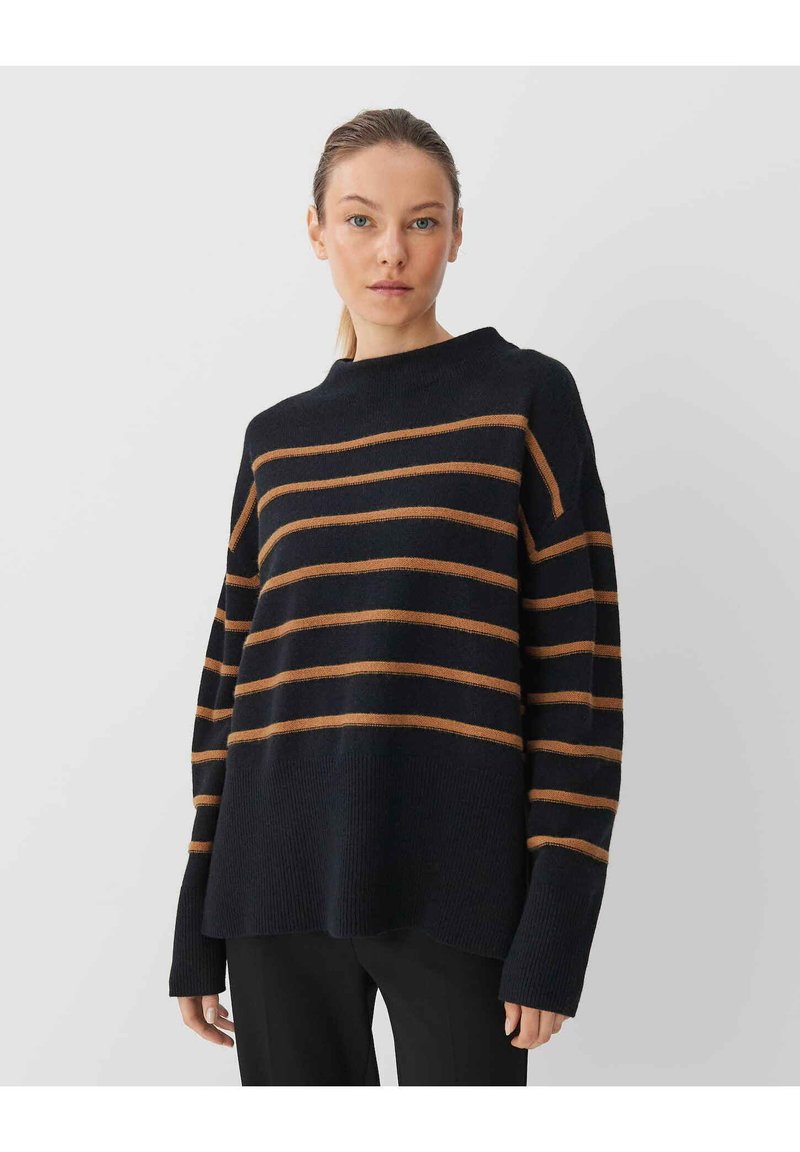 Pull Scheibler Taille XL – Noir/bleu Moucheté, 100% Polyacrylique, Chaud Et Doux