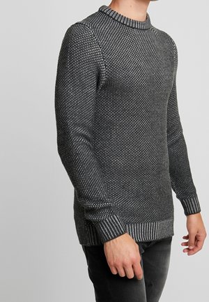 Strickpullover - mottled grey